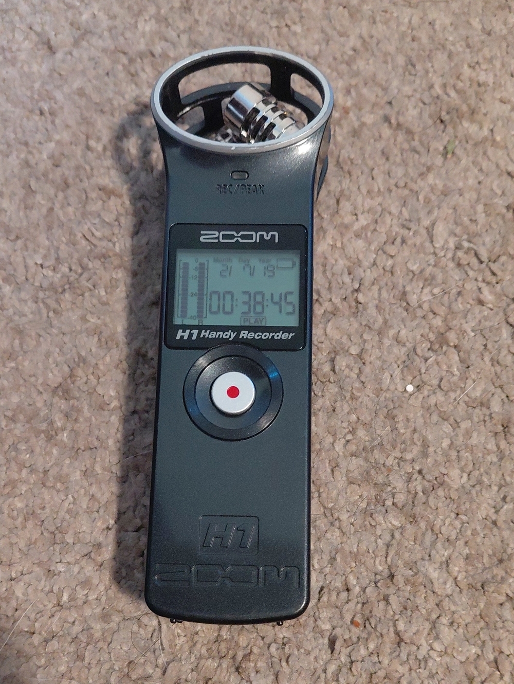 Zoom H1n Handy Recorder - Black and Silver Portable Voice Recorder 32 Gig Memory
